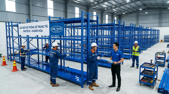 Lắp đặt kệ trung tải an toàn Khánh Hòa Lắp đặt kệ trung tải an toàn tại kho hàng Khánh Hòa