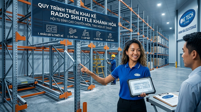 Quy trình khảo sát thiết kế lắp đặt kệ Radio Shuttle Khánh Hòa