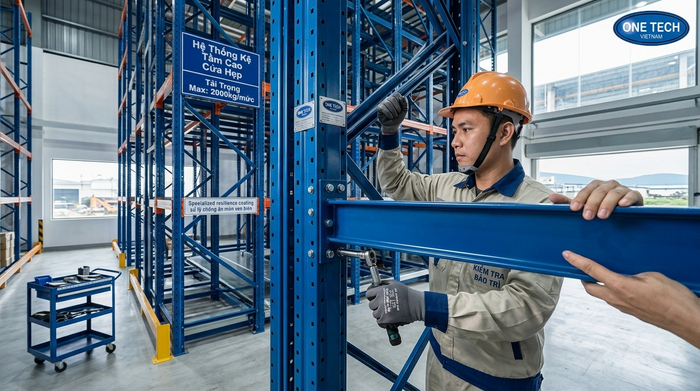 Bảo trì kệ Narrow Aisle cho kho ven biển Khánh Hòa Bảo trì Kệ Narrow Aisle Khánh Hòa trong môi trường ven biển