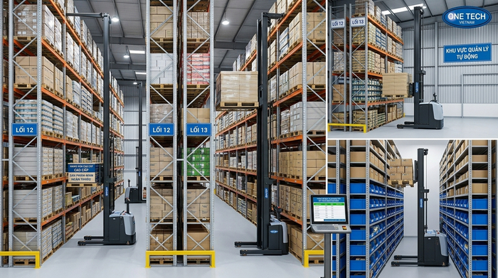 Mẫu Stacker Crane chuyên dụng trong kho tự động Các mẫu Stacker Crane chuyên dụng cho pallet và thùng hàng