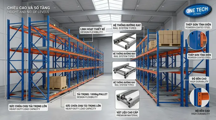Yếu tố ảnh hưởng giá kệ Push Back Khánh Hòa Các yếu tố ảnh hưởng đến giá kệ Push Back Khánh Hòa
