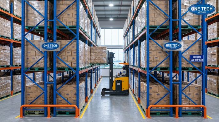 Cấu tạo Kệ Double Deep Khánh Hòa cho kho pallet hạng nặng