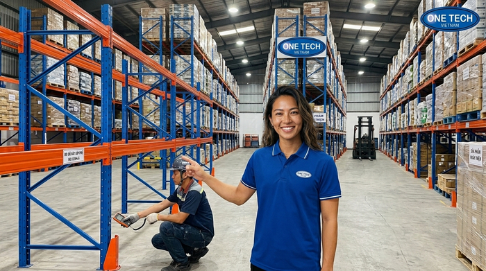 Hệ thống kệ Selective tiếp cận 100% pallet Kệ Selective trong kho hàng tại Khánh Hòa