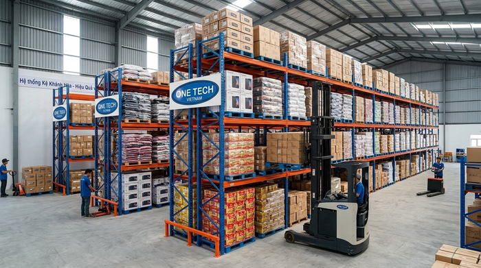 Kệ Selective cho kho pallet tại Khánh Hòa