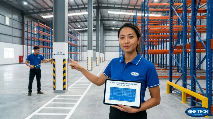 Khảo sát kho lắp kệ Push Back Khánh Hòa Khảo sát kho trước khi thiết kế kệ Push Back Khánh Hòa