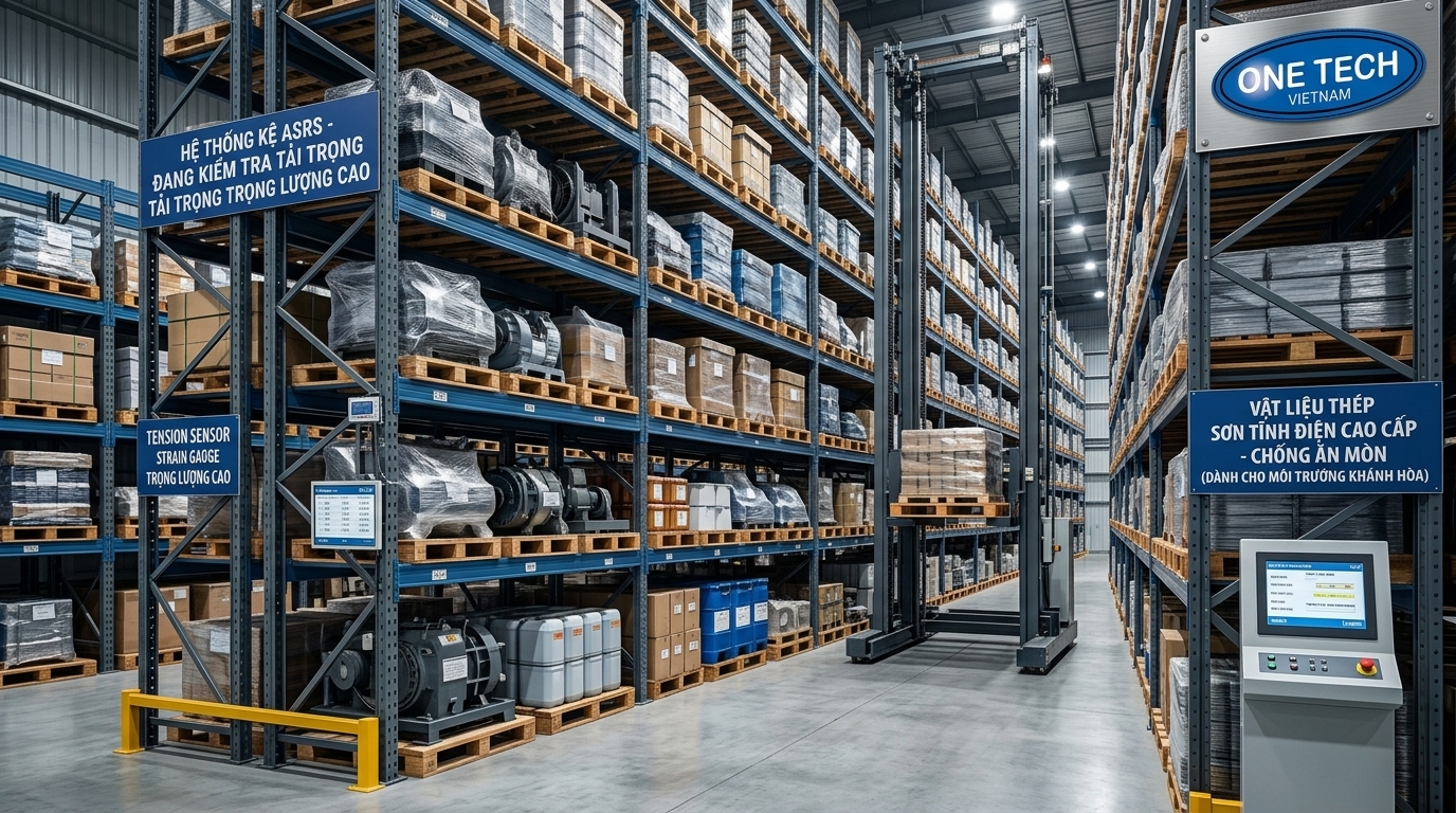 Kiểm tra tải trọng chống ăn mòn và an toàn cho kệ kho ASRS Khánh Hòa