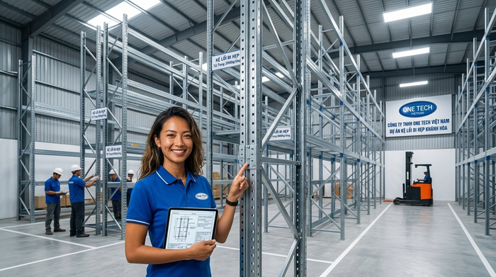 Thi công lắp đặt kệ Narrow Aisle tại Khánh Hòa Lắp đặt Kệ Narrow Aisle Khánh Hòa tại kho công nghiệp