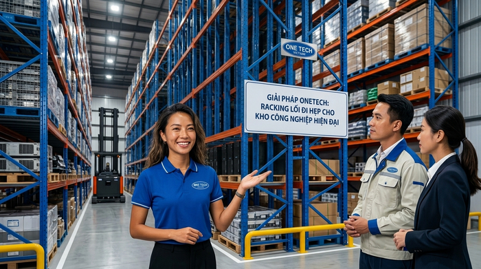 OneTech tư vấn Kệ Narrow Aisle Khánh Hòa Kệ kho hàng Khánh Hòa trực thuộc OneTech tư vấn kệ Narrow Aisle