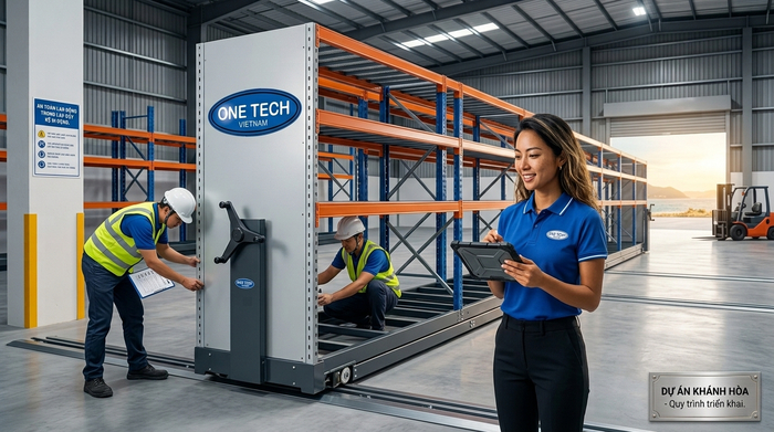 Quy trình lắp đặt kệ kho di động Khánh Hòa Quy trình lắp đặt kệ kho di động tại Khánh Hòa