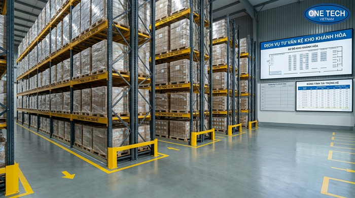 Tư vấn báo giá kệ Narrow Aisle tại Khánh Hòa Tư vấn báo giá Kệ Narrow Aisle Khánh Hòa theo tải trọng và mặt bằng kho