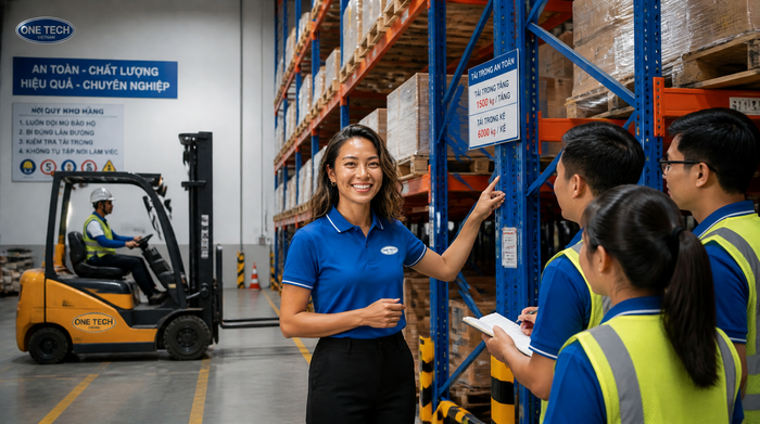 Đào tạo vận hành kệ kho logistics sau bàn giao Đào tạo vận hành kệ kho và xe nâng sau khi bàn giao tại Khánh Hòa