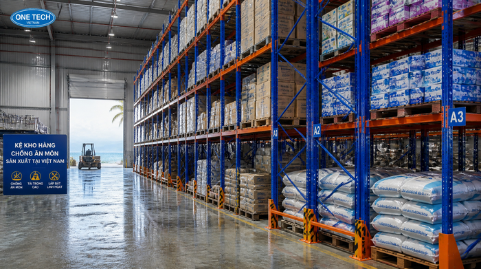 Kệ kho logistics Khánh Hòa cho môi trường kho biển Kệ kho logistics Khánh Hòa trong kho gần biển cần chống ẩm và chống ăn mòn