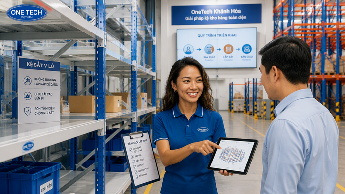 Quy trình lắp đặt thiết bị nhà kho Khánh Hòa