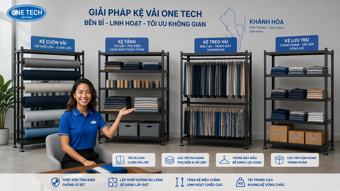 So sánh kệ để vải Khánh Hòa So sánh các loại kệ để vải phổ biến tại Khánh Hòa