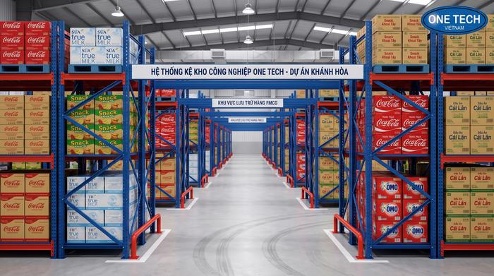 Kệ kho hàng Khánh Hòa trực thuộc tập đoàn OneTech Kệ kho hàng Khánh Hòa OneTech cung cấp giải pháp kệ kho FMCG