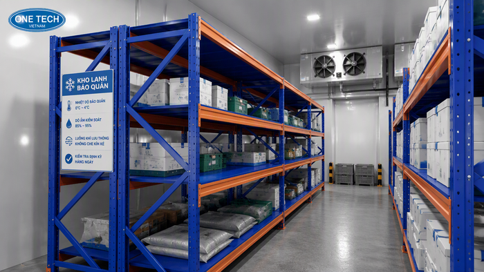 Kệ trung tải cho kho lạnh thực phẩm tại Khánh Hòa